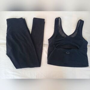 Beyond Yoga match set: size Small top with built-in bra and size xs leggings